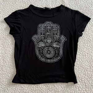 Black Hamsa Graphic Tee